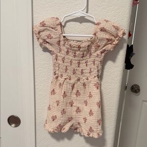 Floral Puff Sleeve Romper